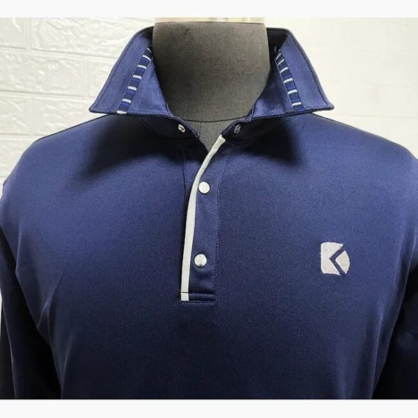 Custom Logo Quick Dry Long Sleeve Men Golf Polo Shirt Custom Logo Quick Dry Long Sleeve Men Golf Polo Shirt