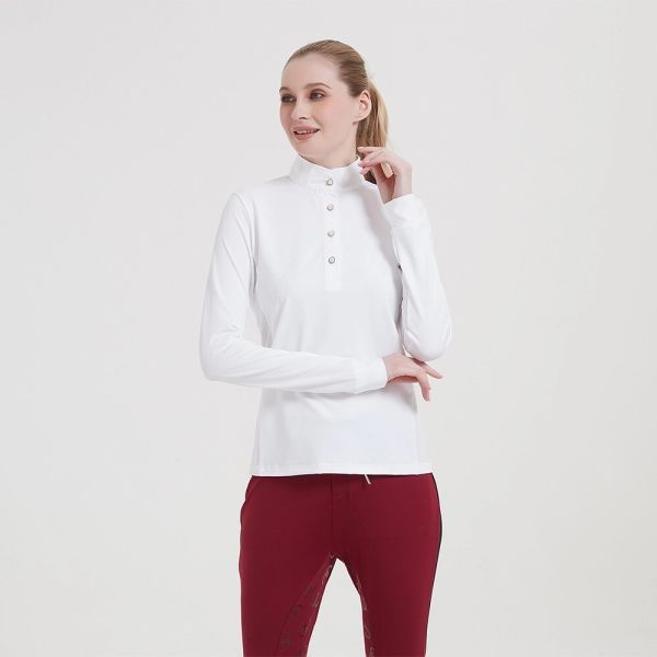 High Quality Long Sleeve Sports Ladies Equestrian Shirt High Quality Long Sleeve Sports Ladies Equestrian Shirt