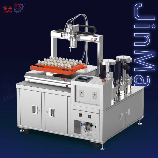 Automatic dual-head high-precision three-axis point-to-point pump gear filling for liquid material adhesives Automatic dual-head high-precision three-axis point-to-point pump gear filling for liquid material adhesives