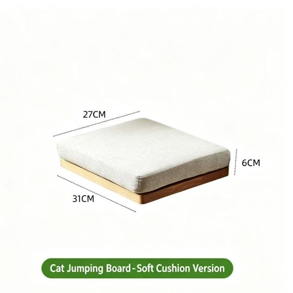 Wall Mounted Soft Cat Step Perch Cat Climbing Frame Cat Bed Platform for Wall