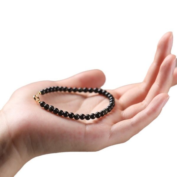 3m Ultra-fine Obsidian bracelet, retro style and personalized design, natural crystal bracelet accessory for both men and women