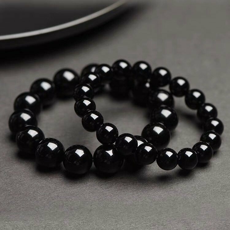 Golden Obsidian men's zodiac bracelet, black obsidian bracelet, Dragon Year zodiac year bracelet, peace and good fortune for your husband and friends