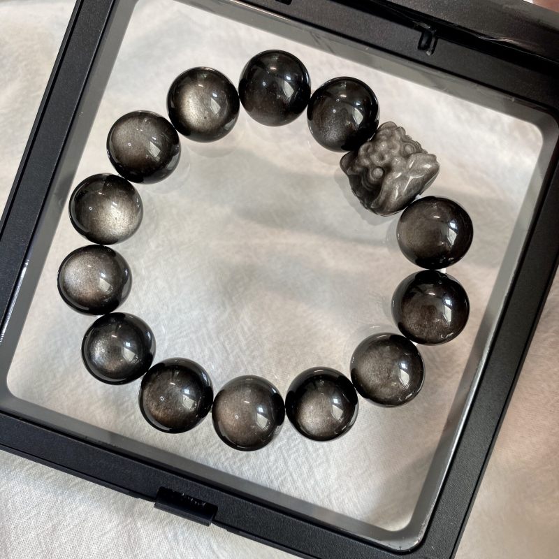 Natural high-quality eagle's eye stone aquamarine blue tiger's eye tea crystal bracelet, a niche design, perfect for couples