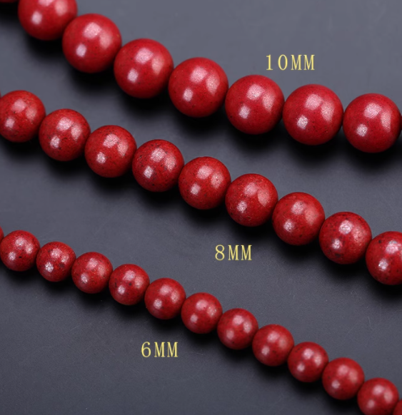 Cinnabar necklace, cinnabar purple gold sand couple beads long string bracelet, 108 prayer beads for blessings