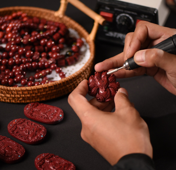 Amethyst sand cinnabar men's Guanyin Bodhisattva pendant, Maitreya Buddha women's necklace pendant for couples