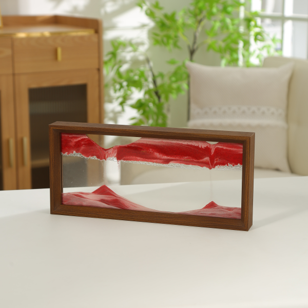 Novelty Design 3D Flowing Sand Landscape Sports Display Stand