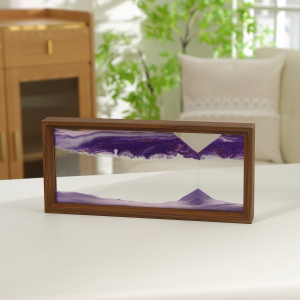 New Design Creative Colorful Moving Sand Art Hourglass Frame