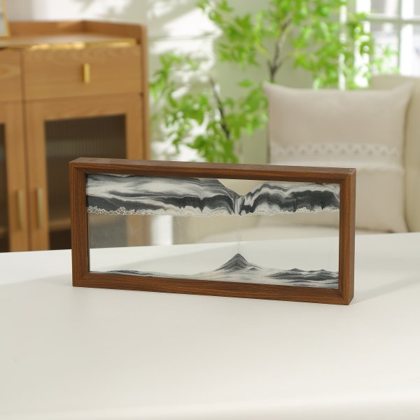 Novelty Design 3D Flowing Sand Landscape Sports Display Stand