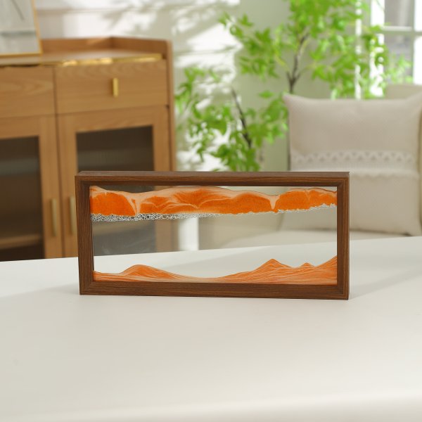 New Design Creative Colorful Moving Sand Art Hourglass Frame