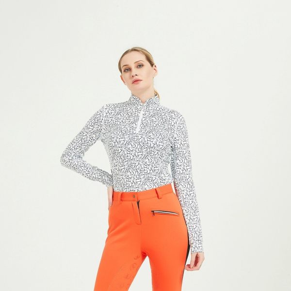 Functional Fabric Horse Riding Clothing Base Layer Woman Shirt